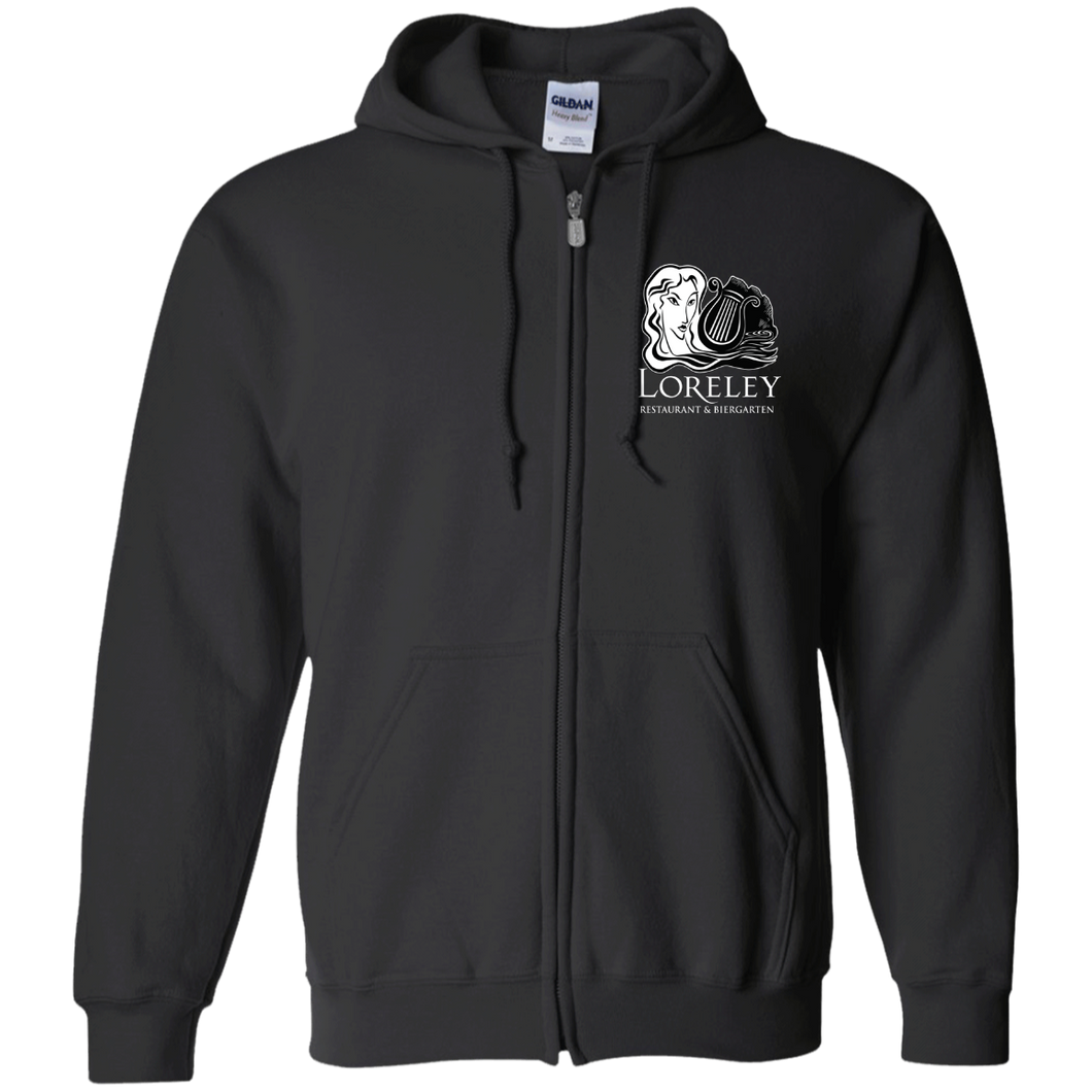 Loreley Mens Zip Up Hoodie (Plain Back)